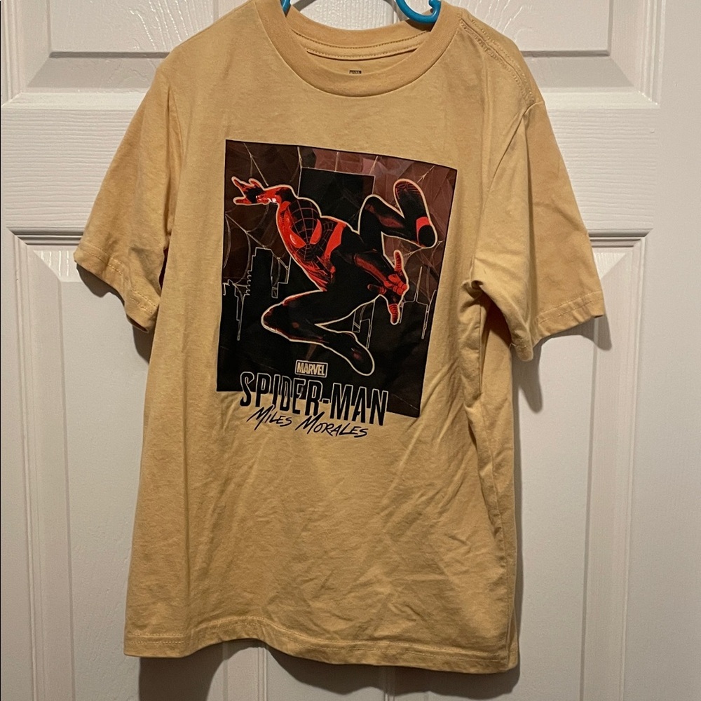 Marvel Miles Morales Spider-Man Beige T-Shirt